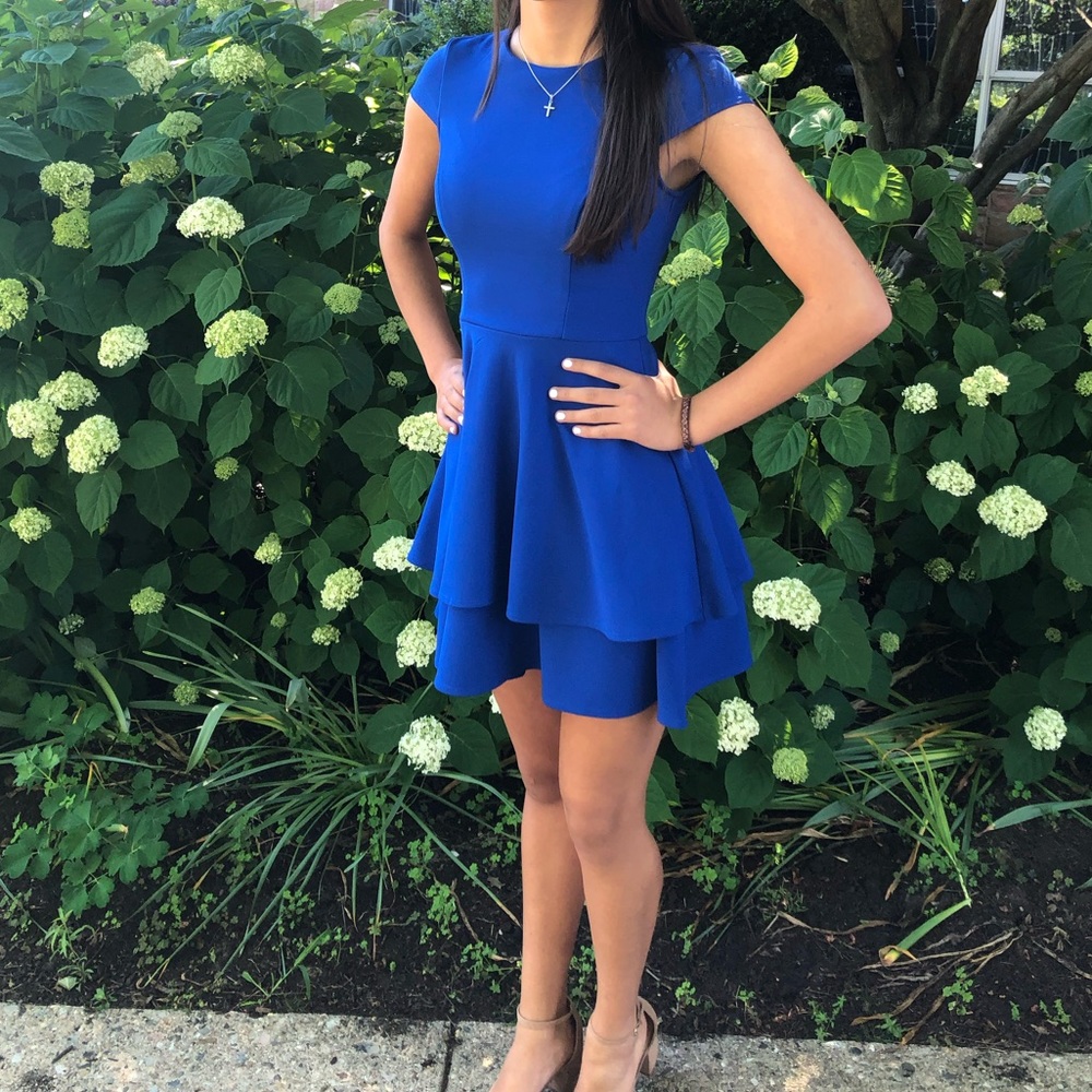 B Darlin - Royal Blue Mini Dress